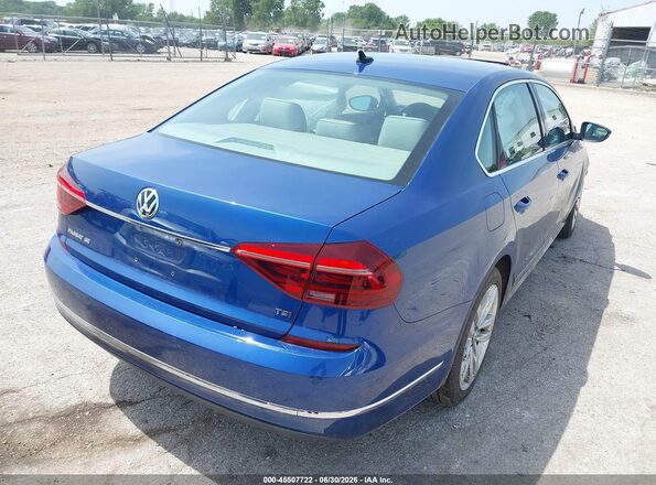 1VWGT7A34HC036367 2017 VOLKSWAGEN PASSAT Синий Задняя правая четверть