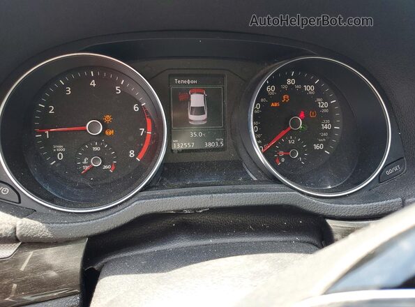 1VWHM7A38HC061774 2017 VOLKSWAGEN PASSAT Black Instrument cluster view