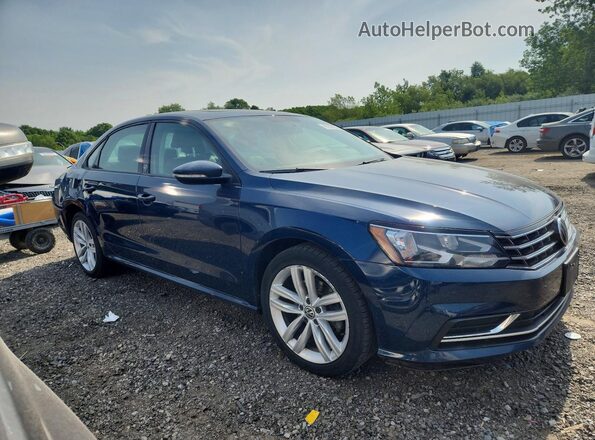 1VWLA7A33KC003601 2019 VOLKSWAGEN PASSAT Blue Delantero derecho