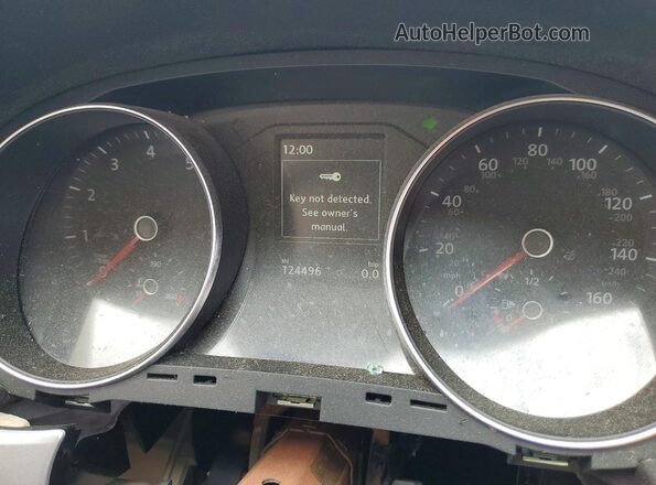 1VWLA7A35KC014485 2019 VOLKSWAGEN PASSAT White Вид щитка приладів