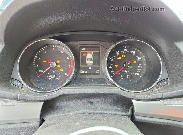 1VWLA7A39KC014604 2019 VOLKSWAGEN PASSAT Black Instrument cluster view