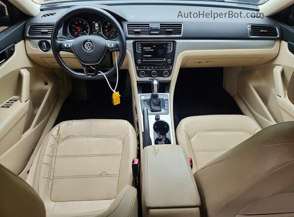 1VWLA7A3XKC000856 2019 VOLKSWAGEN PASSAT Black წინა პანელის ხედი