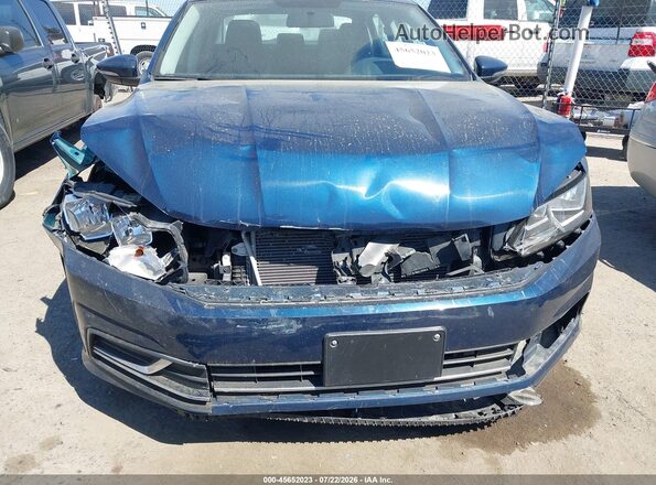 1VWLA7A3XKC013347 2019 VOLKSWAGEN PASSAT Blue Front view