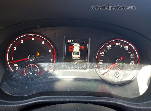 1VWMA7A31LC009127 2020 VOLKSWAGEN PASSAT Silver Instrument cluster view