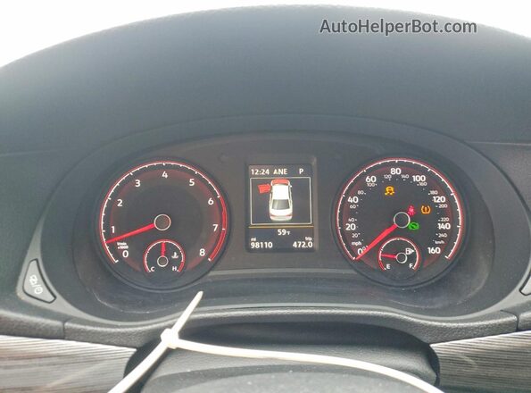 1VWMA7A37LC020004 2020 VOLKSWAGEN PASSAT Угольный Вид щитка приборов