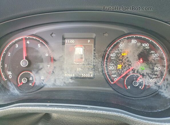 1VWMA7A37LC020987 2020 VOLKSWAGEN PASSAT Gray Вид щитка приладів
