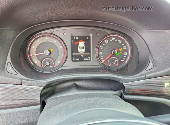 1VWMA7A37LC025459 2020 VOLKSWAGEN PASSAT Red Սարքավորումների վահանակի տեսք