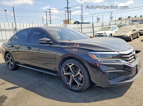 1VWMA7A38MC018084 2021 VOLKSWAGEN PASSAT Черный Передняя правая четверть