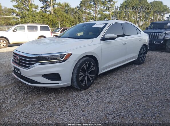1VWSA7A30MC012738 2021 VOLKSWAGEN PASSAT White Առջևի ձախ երեք քառորդ տեսարան