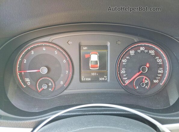 1VWSA7A31LC014979 2020 VOLKSWAGEN PASSAT Черный Вид щитка приборов