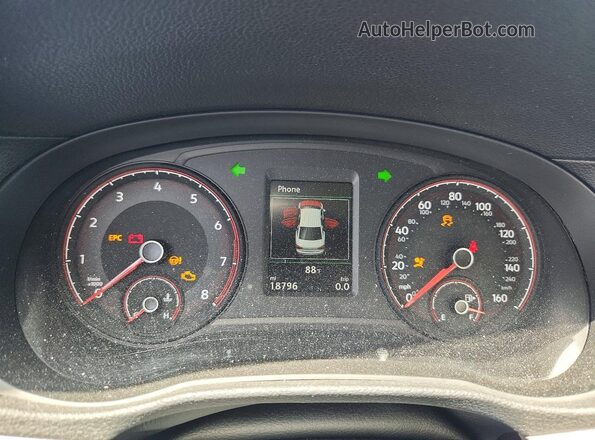 1VWSA7A33MC004097 2021 VOLKSWAGEN PASSAT Синий Вид щитка приборов
