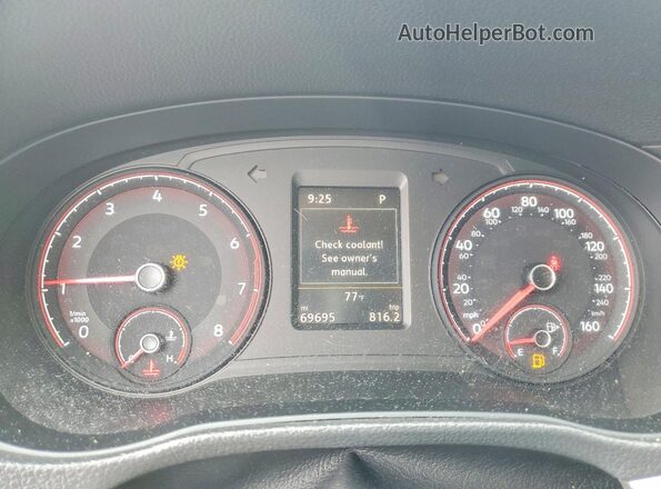 1VWSA7A35LC011891 2020 VOLKSWAGEN PASSAT Silver Instrument cluster view