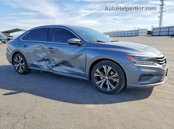 1VWSA7A36MC013585 2021 VOLKSWAGEN PASSAT Charcoal Front right