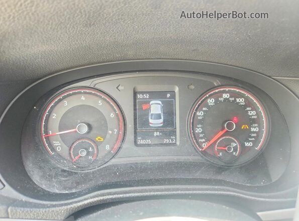 1VWWA7A34LC024214 2020 VOLKSWAGEN PASSAT White Вид щитка приладів