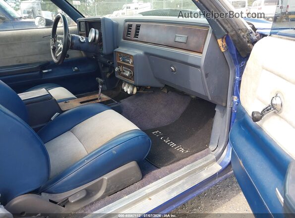 1W80H9K573124     1979 CHEVROLET EL Синий Вид салона спереди
