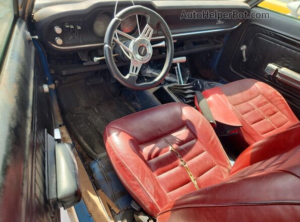 1X93T195572 1971 FORD MAVERICK Синий Вид панели приборов