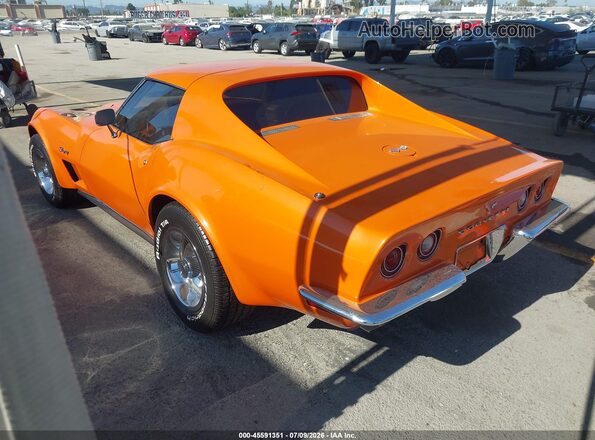 1Z37J3S400665     1973 CHEVROLET CORVETTE Orange Trasero izquierdo