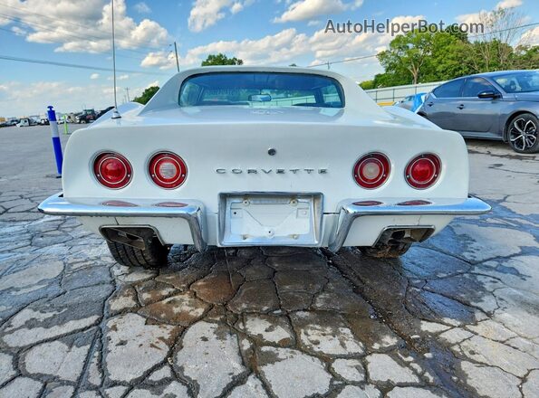 1Z37J3S400799 1973 CHEVROLET CORVETTE White Rear view