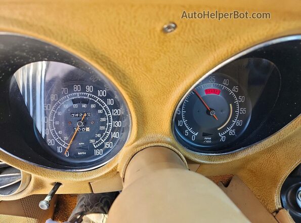 1Z37J5S426212 1975 CHEVROLET CORVETTE Черный Вид щитка приборов
