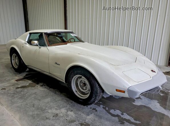 1Z37L6S417639 1976 CHEVROLET CORVETTE Белый Передняя правая четверть