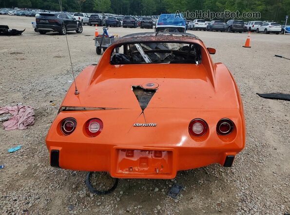 1Z37L6S420527 1976 CHEVROLET CORVETTE Оранжевый Вид сзади
