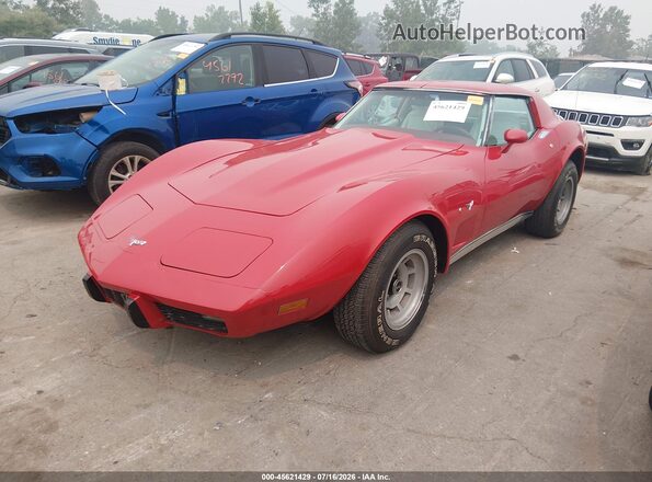 1Z37L7S425879     1977 CHEVROLET CORVETTE Красный Передняя левая четверть