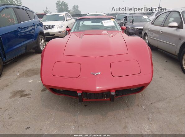 1Z37L7S425879     1977 CHEVROLET CORVETTE Красный Вид щитка приборов