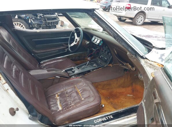 1Z37L7S427973     1977 CHEVROLET CORVETTE Белый Вид салона спереди