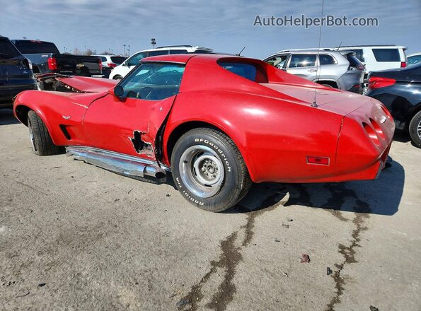 1Z37L7S438200 1977 CHEVROLET CORVETTE Red Հետևի ձախ