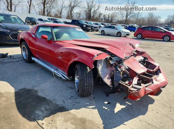 1Z37L7S438200 1977 CHEVROLET CORVETTE Red Առջևի աջ