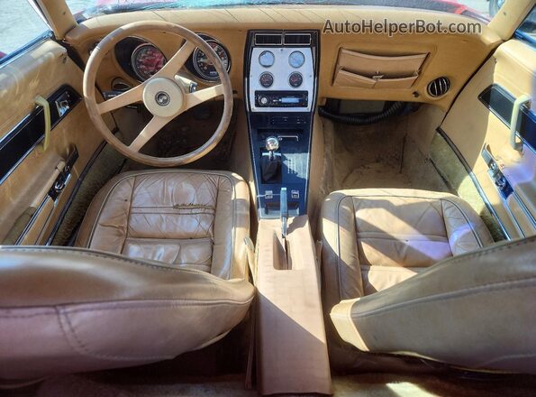 1Z37L7S438200 1977 CHEVROLET CORVETTE Red Առջևի վահանակի տեսք