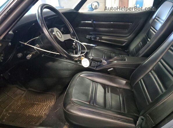 1Z37L7S444562 1977 CHEVROLET CORVETTE Blue Widok wnętrza z przodu