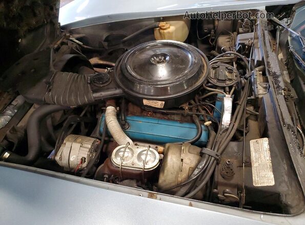 1Z37L7S444562 1977 CHEVROLET CORVETTE Blue Widok wnętrza z tyłu