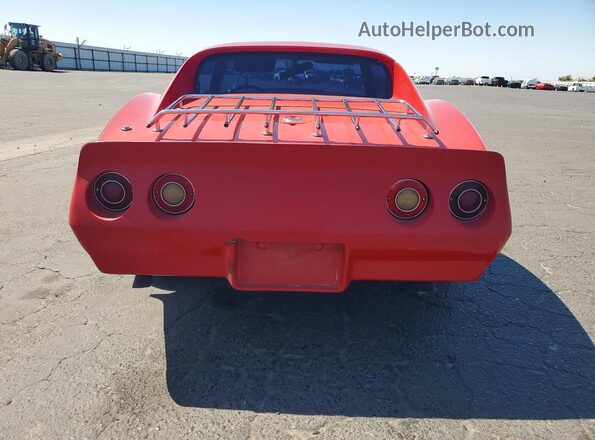 1Z37X6S437076 1976 CHEVROLET CORVETTE Red Rear view
