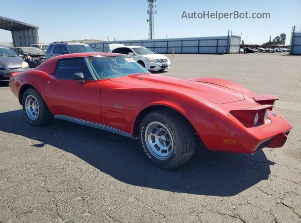 1Z37X6S437076 1976 CHEVROLET CORVETTE Red Front right