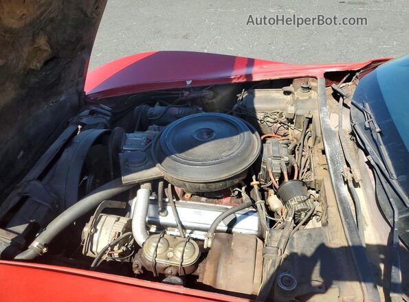 1Z37X6S437076 1976 CHEVROLET CORVETTE Red Rear interior view