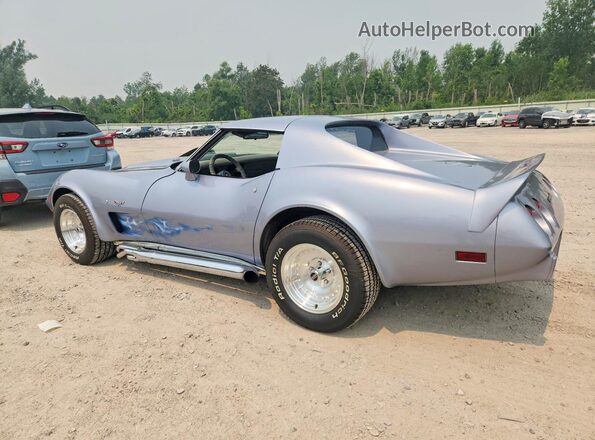 1Z37X7S424449 1977 CHEVROLET CORVETTE Blue Rear left