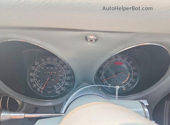 1Z37X7S424449 1977 CHEVROLET CORVETTE Blue Instrument cluster view