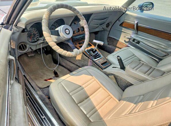 1Z37X7S424449 1977 CHEVROLET CORVETTE Blue Dashboard view