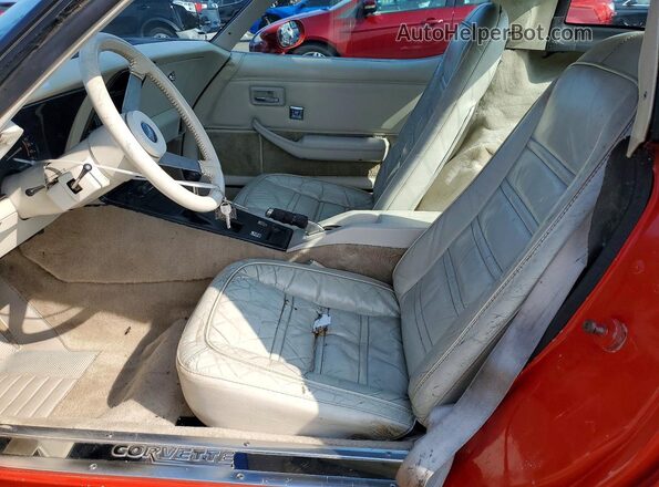 1Z8748S436863 1978 CHEVROLET CORVETTE Red წინა სალონის ხედი
