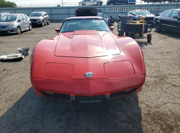 1Z8748S436863 1978 CHEVROLET CORVETTE Red წინა ხედი