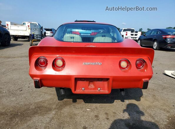 1Z8748S436863 1978 CHEVROLET CORVETTE Red უკანა ხედი