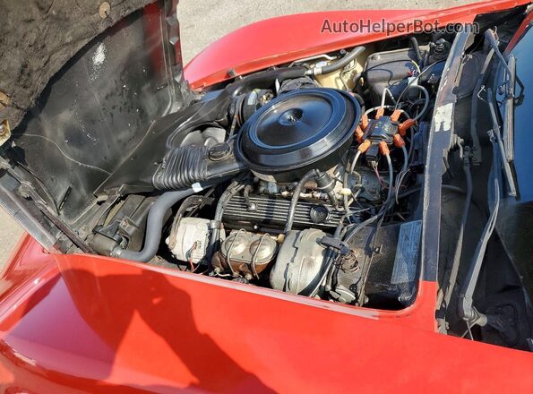 1Z8748S436863 1978 CHEVROLET CORVETTE Red უკანა სალონის ხედი