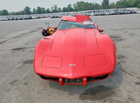 1Z8749S425037 1979 CHEVROLET CORVETTE Red Widok z przodu