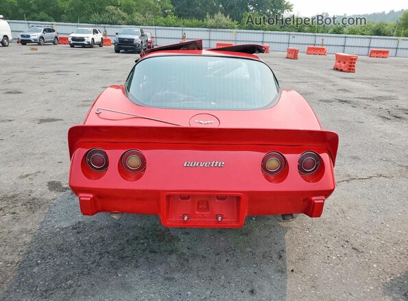 1Z8749S425037 1979 CHEVROLET CORVETTE Red Widok z tyłu