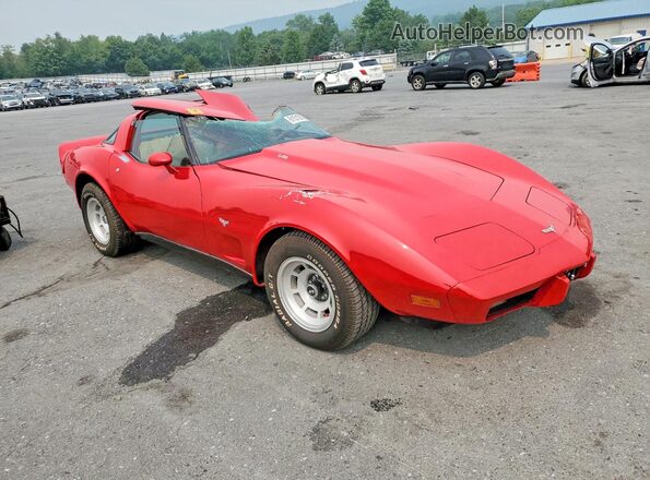 1Z8749S425037 1979 CHEVROLET CORVETTE Red Przód prawy