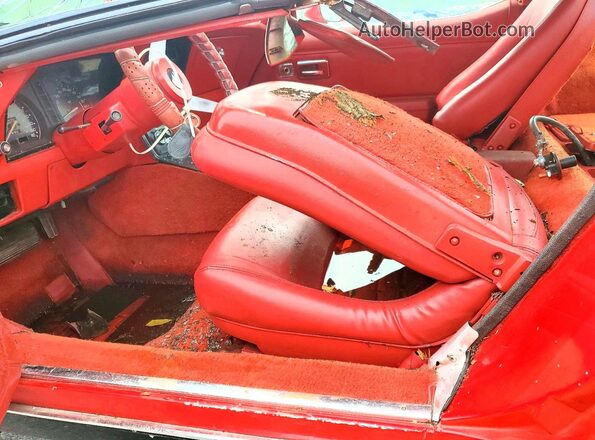 1Z8749S425037 1979 CHEVROLET CORVETTE Red Widok wnętrza z przodu