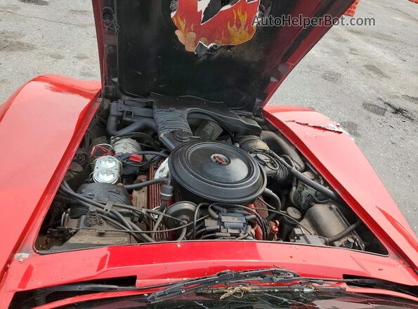 1Z8749S425037 1979 CHEVROLET CORVETTE Red Widok wnętrza z tyłu