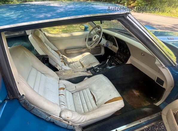 1Z8749S437854 1979 CHEVROLET CORVETTE Blue Widok wnętrza z przodu