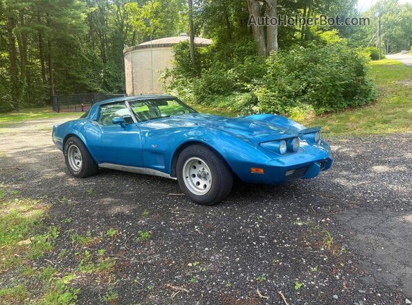 1Z8749S437854 1979 CHEVROLET CORVETTE Blue Przód prawy